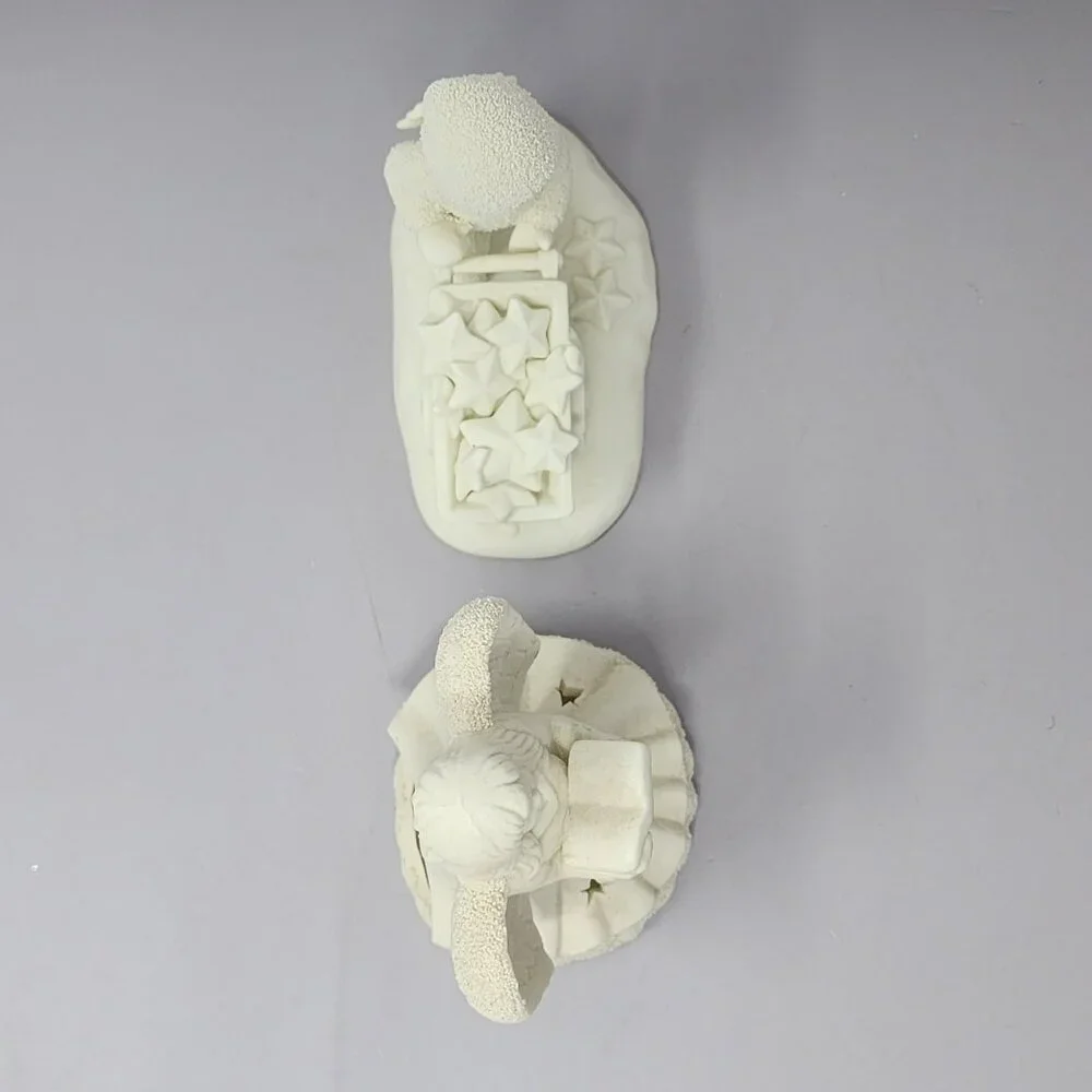 Angel & Child Figurine Jade Angel Candle Holder Dept 56 Child With Wheelbarrow‎